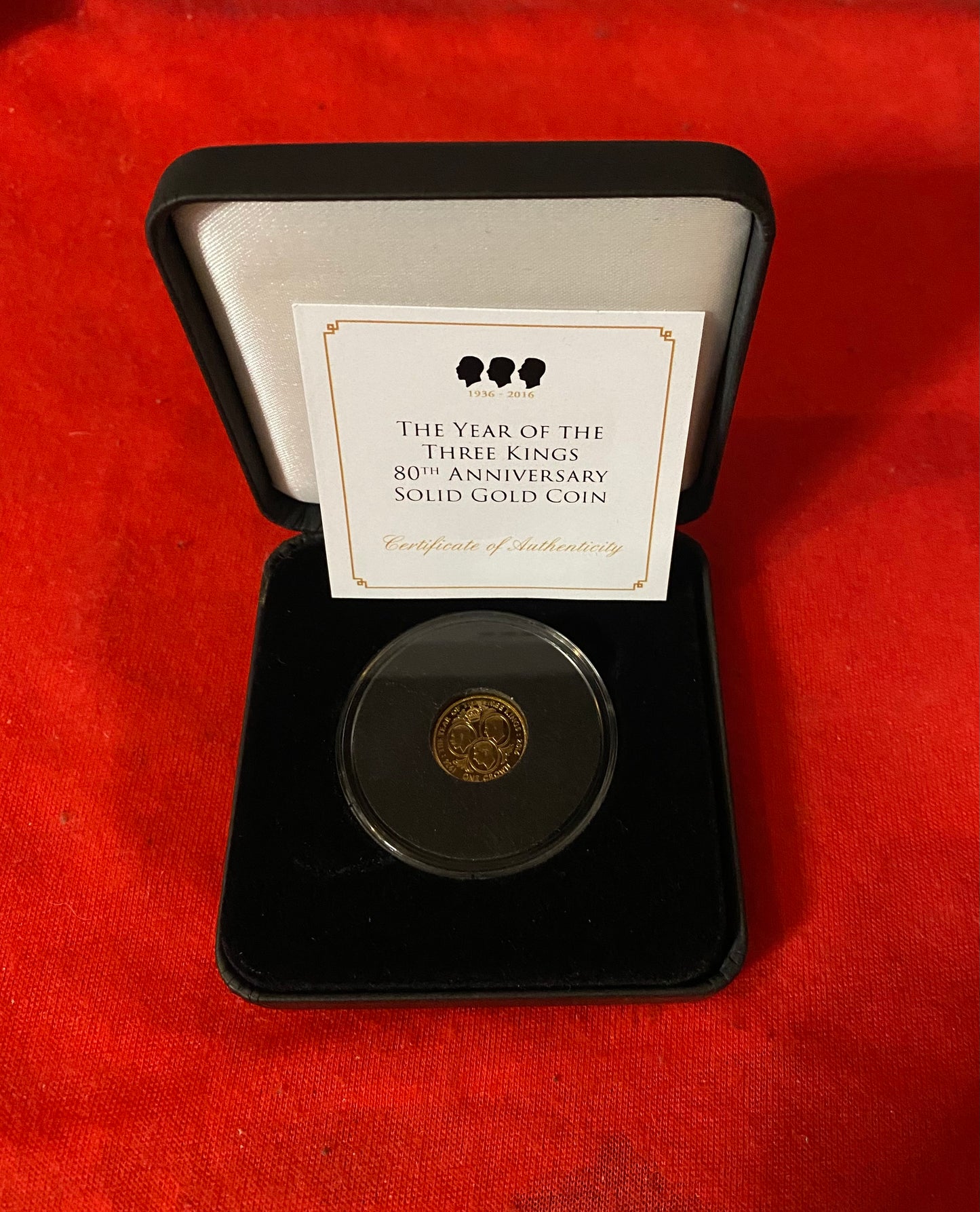 9ct Gold The Year of the Three Kings 80th Anniversary Proof Like