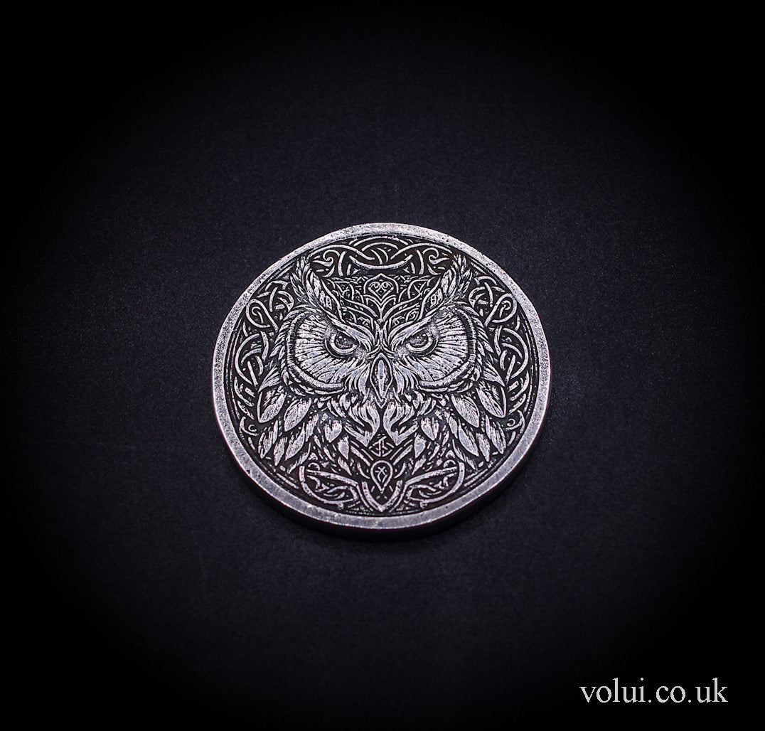 .999 Fine Silver Mr Winterton Celtic Owl