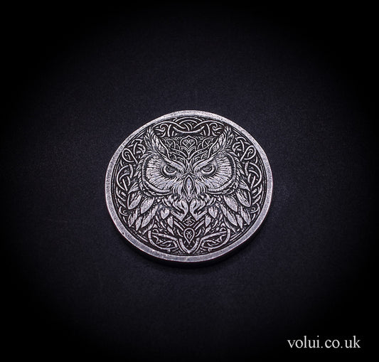 .999 Fine Silver Mr Winterton Celtic Owl