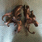 Pair 19th Century Style Rococo Type Bronze Chenet Firedogs Andiron Fireplace