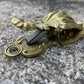 Small Antique Victorian Brass Letter Clip Merry Phipson & Parker Paper Clip