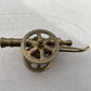 Small Antique Brass Field Cannon Collectable Brassware