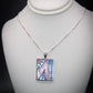 Unusual and Eyecatching 925 Sterling Silver Mounted Pendant and Chain Great Gift