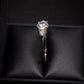 Attractive Silver Ring With Three Stones Pre-Owned Great Gift Idea