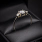 Attractive Silver Ring With Three Stones Pre-Owned Great Gift Idea