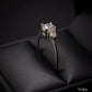 Attractive Silver Ring With Three Stones Pre-Owned Great Gift Idea