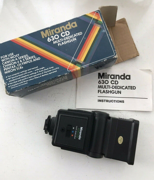 Miranda 630 CD Multi Dedicated Camera Flashgun ( Untested )