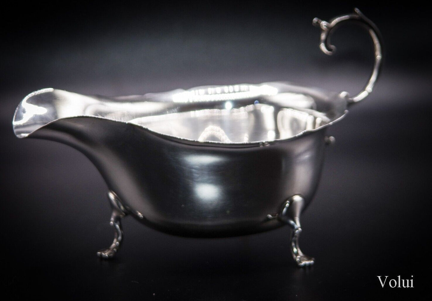 Antique Horace Woodward Solid Silver Sauce Boat 1915 Birmingham