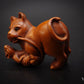 Japanese Netsuke Signed Cat and Mouse Boxwood