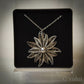 Silver Necklace with Silver Flower Pendant Boxed Gift Idea Present