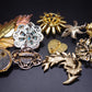 Collection of 10 Vintage Costume Jewellery Brooches Floral Leaf Feather 