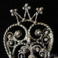 Wedding Jewellery Brooch Heart Shape Sylvsmidja of Voss Norway Silver Crowned 