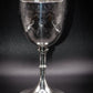 Beautiful Antique Victorian Solid Silver Engraved Goblet Henry Holland 1876