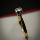 Stunning 18ct Gold Single Stone Diamond Set Ring Pre-Owned Size N
