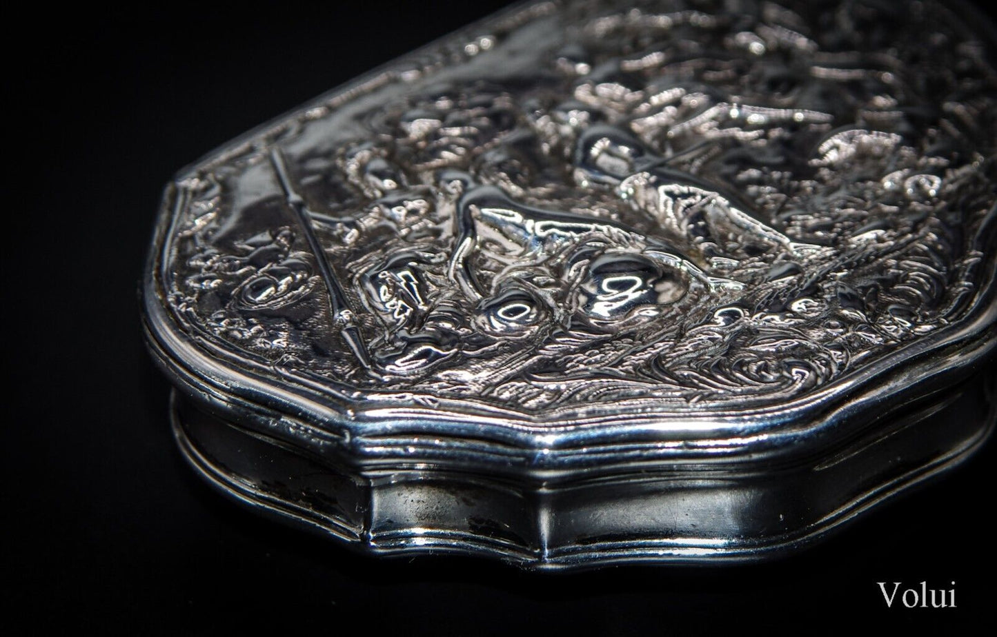 Stunning 18th Century Silver Snuff Box Collectable Antique