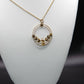 Antique Period Attractive 9ct Gold Seed Pearl Set Pendant & Necklace Great Gift