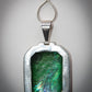 Eyecatching 925 Sterling Silver Mounted Paua Shell Pendant and Chain