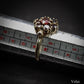 Beautiful 9ct Gold and Garnet Cluster Ring Size M 1/2 Pre-Owned Jewellery