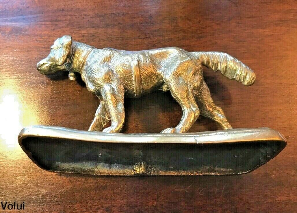 Lovely Brass Dog Ornament Approx 8cm Tall Collectable Pet Lover Gift Idea