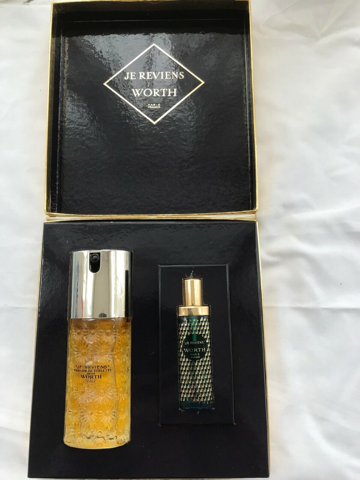 Vintage Pre-Owned Je Reviens Worth Gift Box 60ml Perfume + 8ml Handbag Parfum