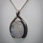Stunning 925 Silver Mounted Moonstone Pendant and Chain Great Gift Idea