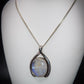 Stunning 925 Silver Mounted Moonstone Pendant and Chain Great Gift Idea