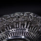 Antique German 800 Silver Pierced Dish with embossed Cherubs and Dogs