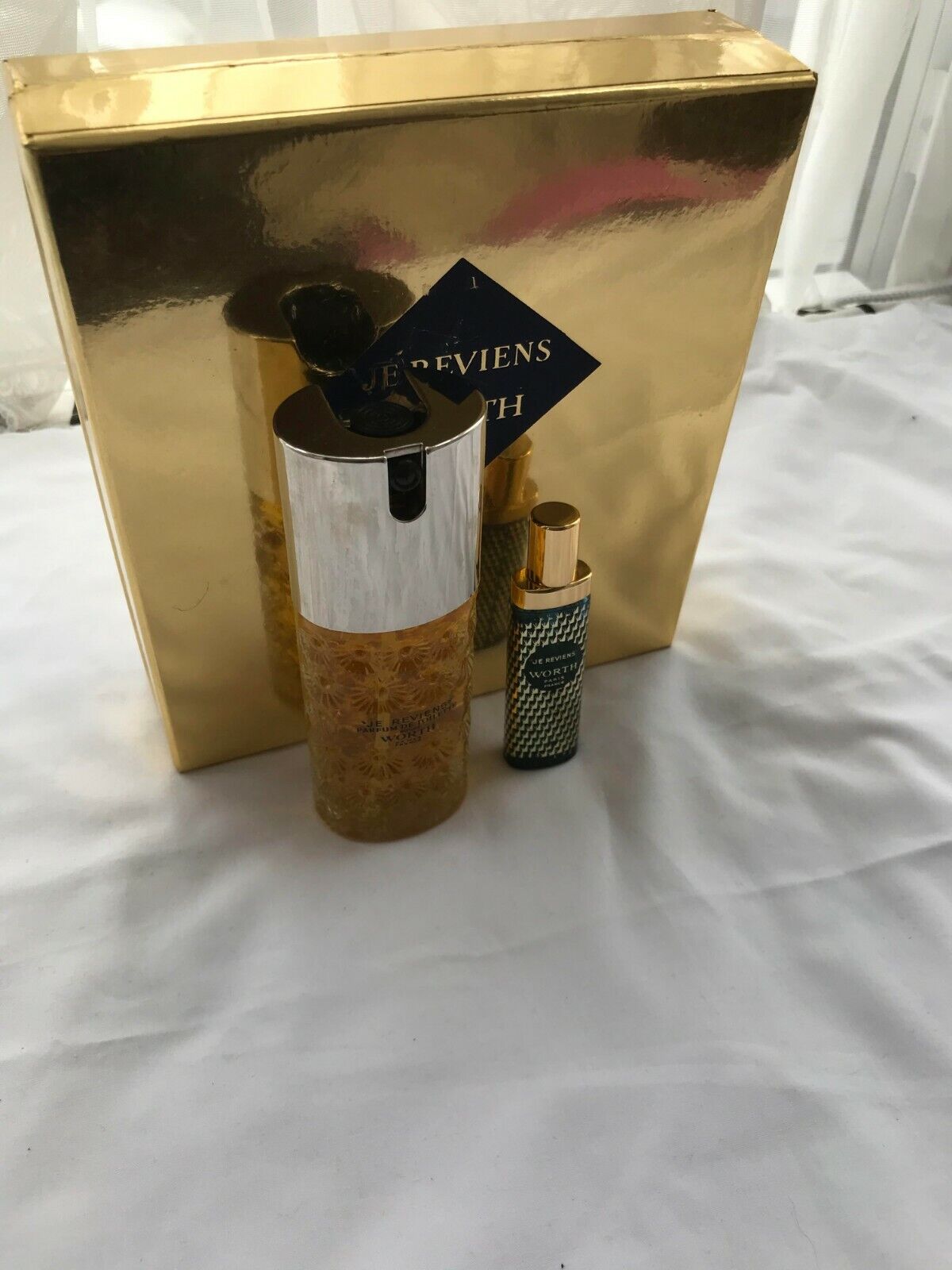 Vintage Pre-Owned Je Reviens Worth Gift Box 60ml Perfume + 8ml Handbag Parfum