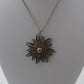 Silver Necklace with Silver Flower Pendant Boxed Gift Idea Present