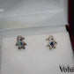 Fun Silver Penguin Earrings Brand New Unworn