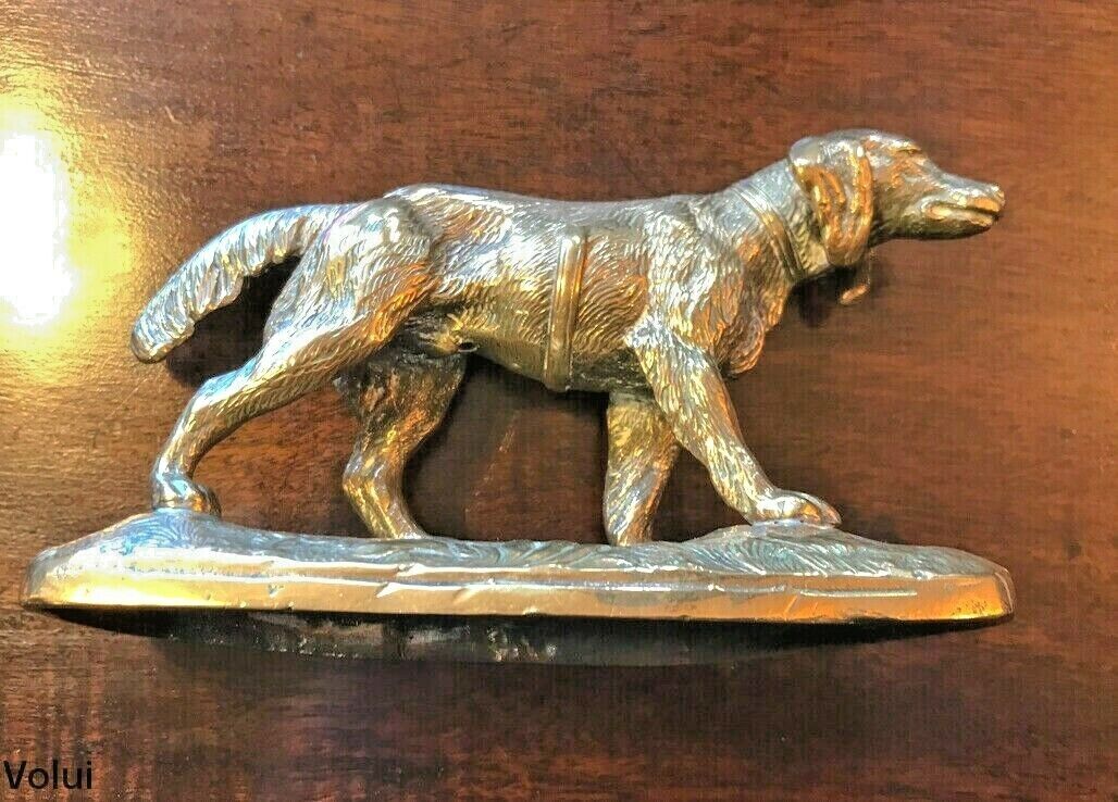 Lovely Brass Dog Ornament Approx 8cm Tall Collectable Pet Lover Gift Idea