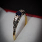 Beautiful 18 Carat Gold Sapphire and Diamond Ring Size O 1/2 Pre-Owned