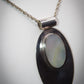 Beautiful Statement 925 Sterling Silver Mounted Pendant and Chain Great Gift