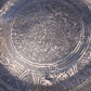 Beautiful Antique Copper Bowl Dish Plate Asian Floral and Leaf Decoration 