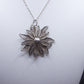 Silver Necklace with Silver Flower Pendant Boxed Gift Idea Present