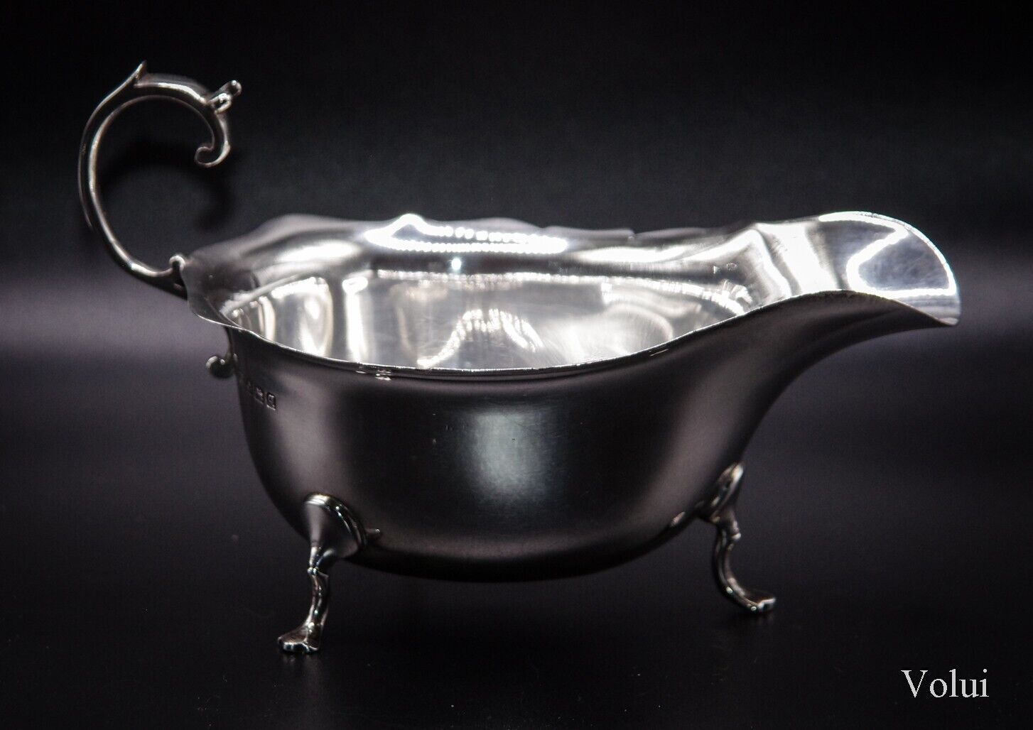 Antique Horace Woodward Solid Silver Sauce Boat 1915 Birmingham