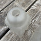 Art Deco Antique Frosted Glass Lamp Shade Light Cover Square 