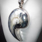 Stunning 925 Sterling Silver Mounted Shell Pendant and Chain Great Gift