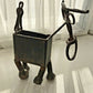 Didier Voirol Bull Sculpture Metal Ornament 30cm High Collectable