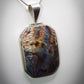 Eyecatching 925 Sterling Silver Mounted Paua Shell Pendant and Chain