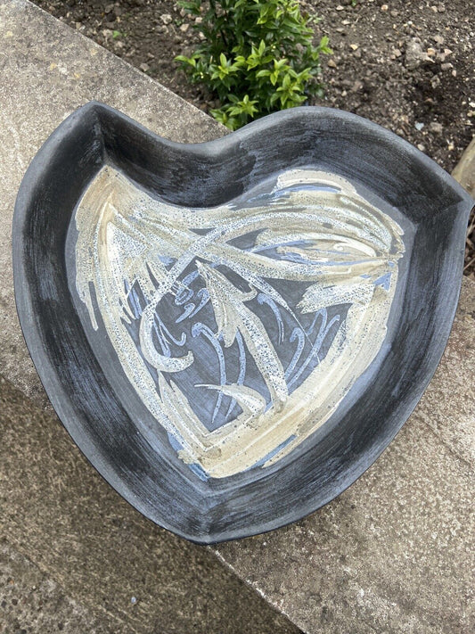 Vintage Ray Marshall Heart Shaped Dish Collectable Handcrafted Pottery