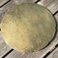 Antique Brass Plate Flat Bottomed Brass Dish Tray With Raised Edge 